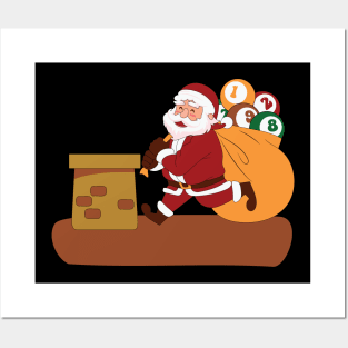 Billiard Christmas Posters and Art